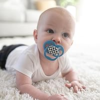 Vista 18 de Dr. Brown's Advantage Glow-in-The-Dark Baby Pacifier, Fully Symmetrical Soother with Soft Silicone Bulb, Skateboard Snail-Blue Nature, 6-18m, BPA