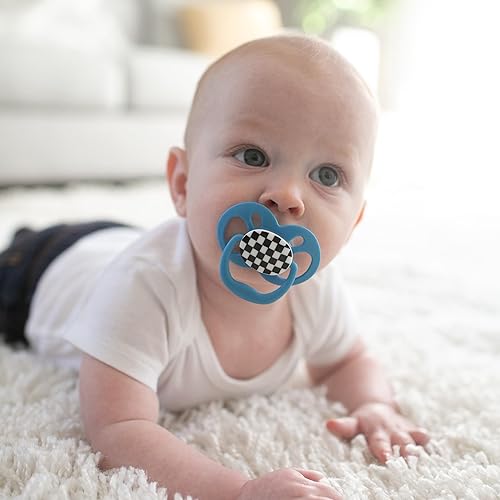 Miniatura 18 de Dr. Brown's Advantage - Chupete para bebé que brilla en la oscuridad, chupete totalmente simétrico con bombilla de silicona suave, monopatín caracol