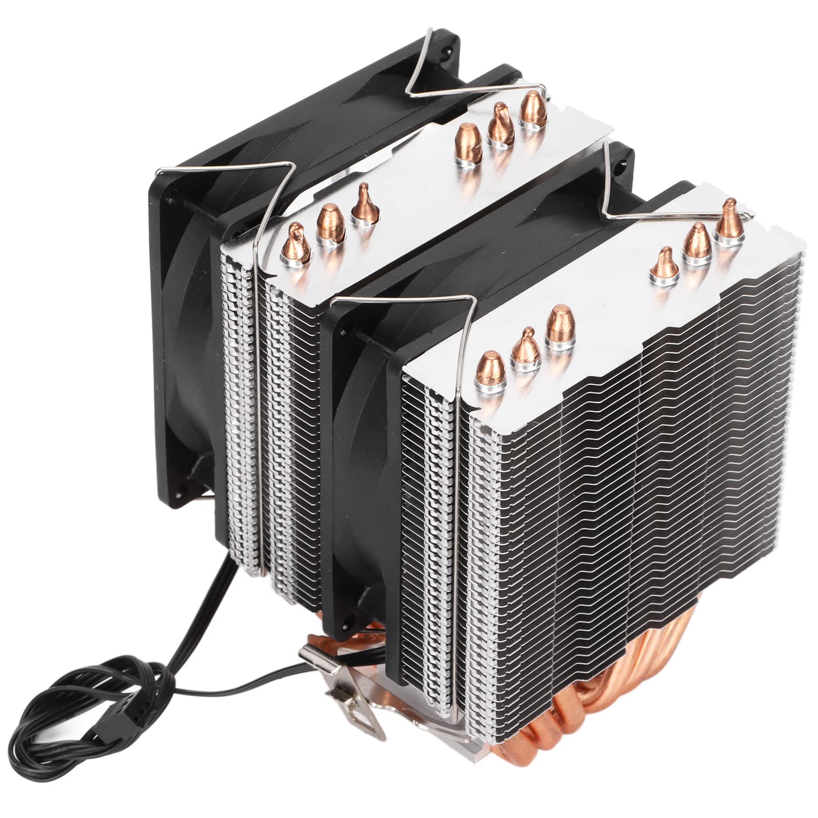 Aramox Disipador de CPU, Doble Torre 6 Tubos de Calor Ventiladores de 90mm