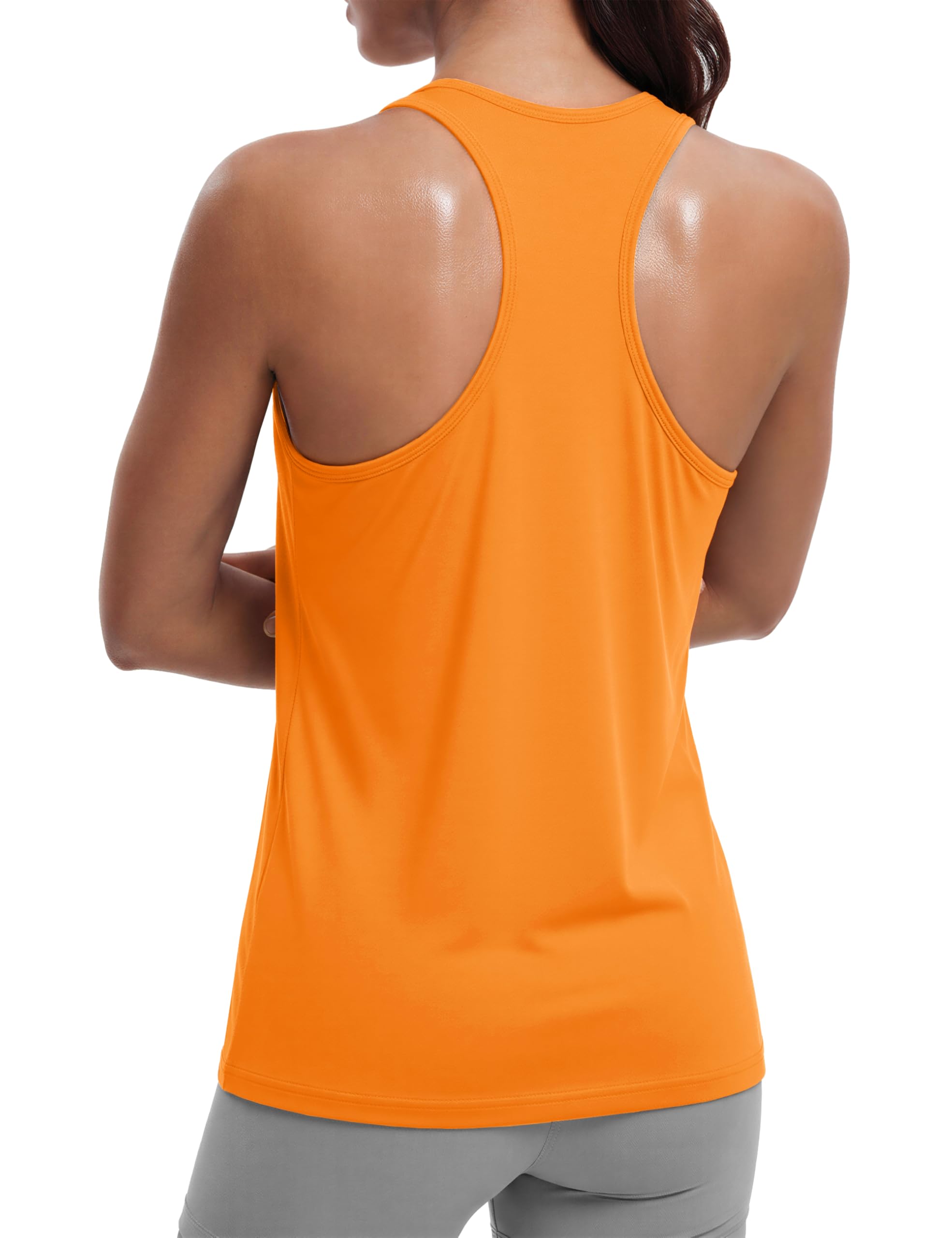 MAGCOMSEN Women's Workout Tank Tops Racerback Sleeveless Yoga Shirts Sun Protection UPF 80+ Gym Running Top — view 13