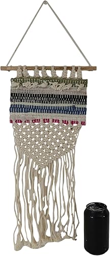 Miniatura 7 de Ebros Gift Tapiz bohemio chic Kantha de macramé para dormitorio, sala de estar, oficina, decoración de pared, grande, bohemio, para colgar en la