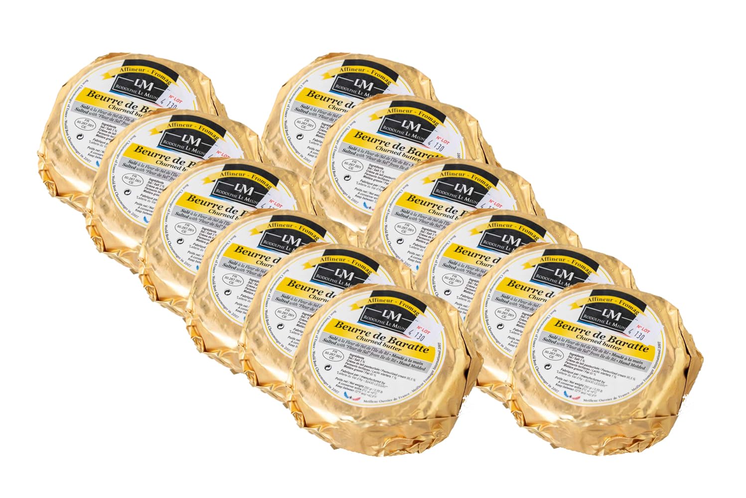 RODOLPHE LE MEUNIER Beurre De Baratte Case Pack of 12