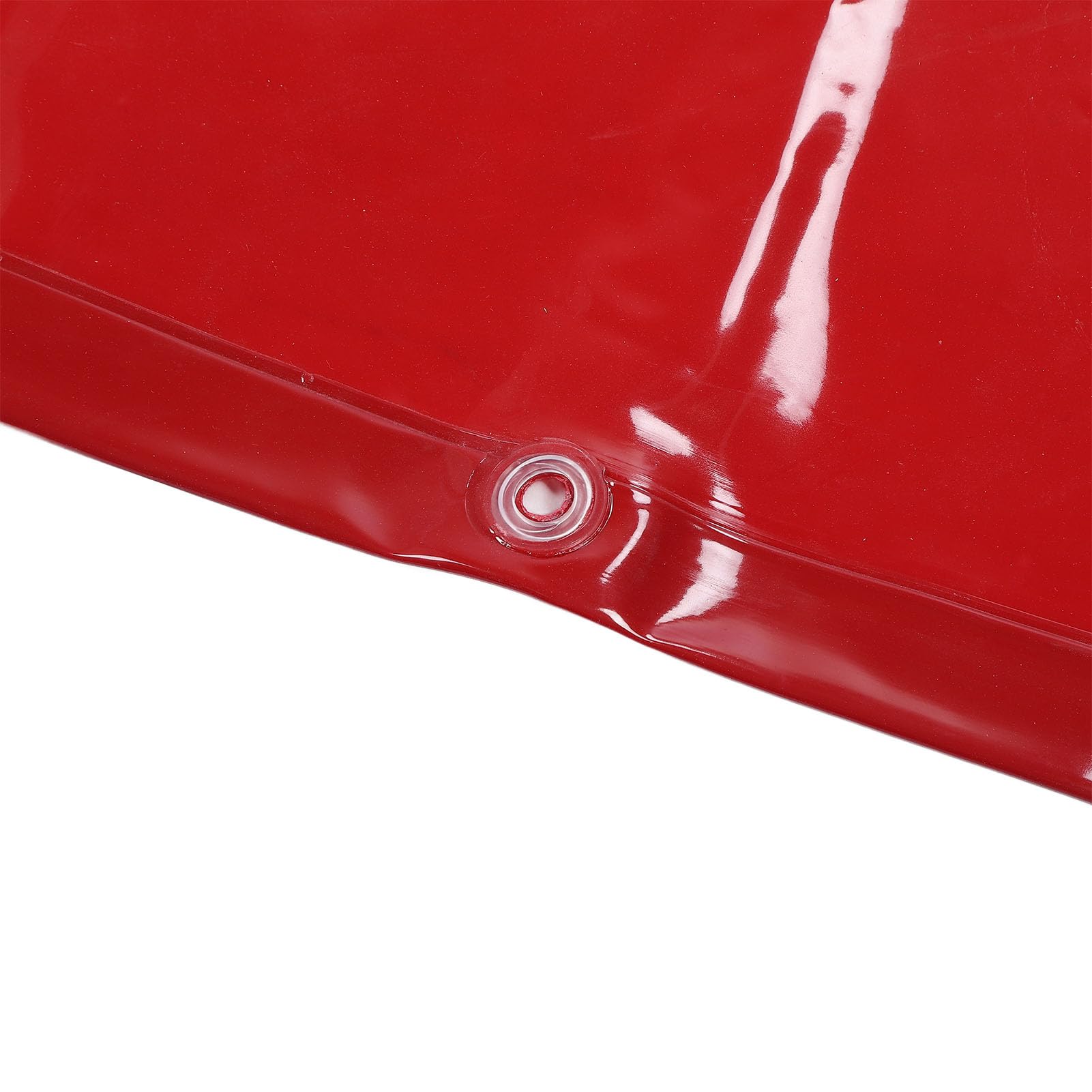Écran de Soudage Rideau Ignifuge Rouge Robuste pour Atelier 5,7x5,7 Pieds en Polyéthylène avec Protection UV