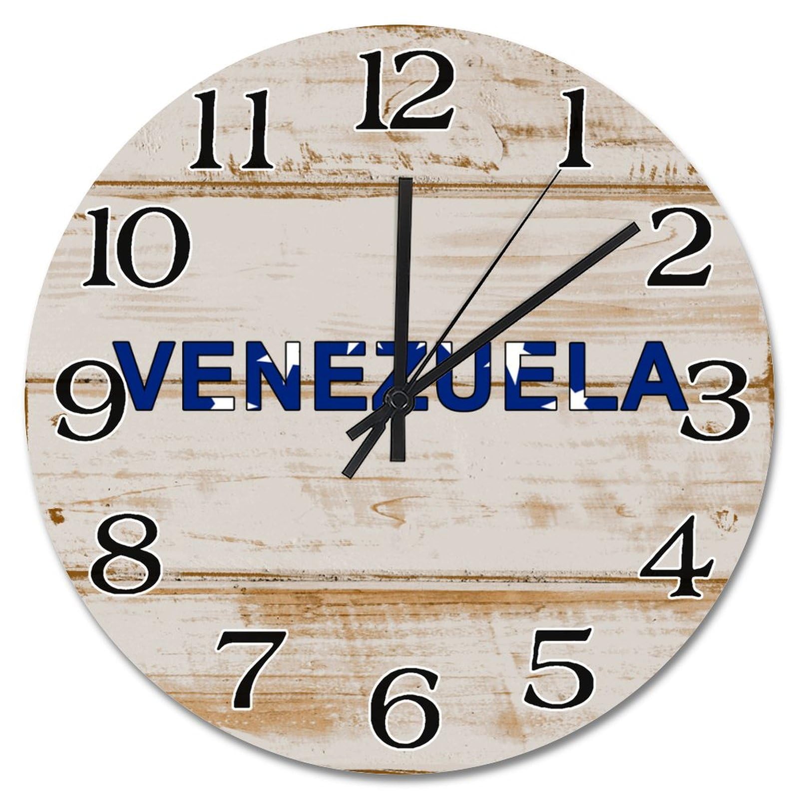 Horloge ronde Venezuela 38cm cadeau idéal décoration maison rétro