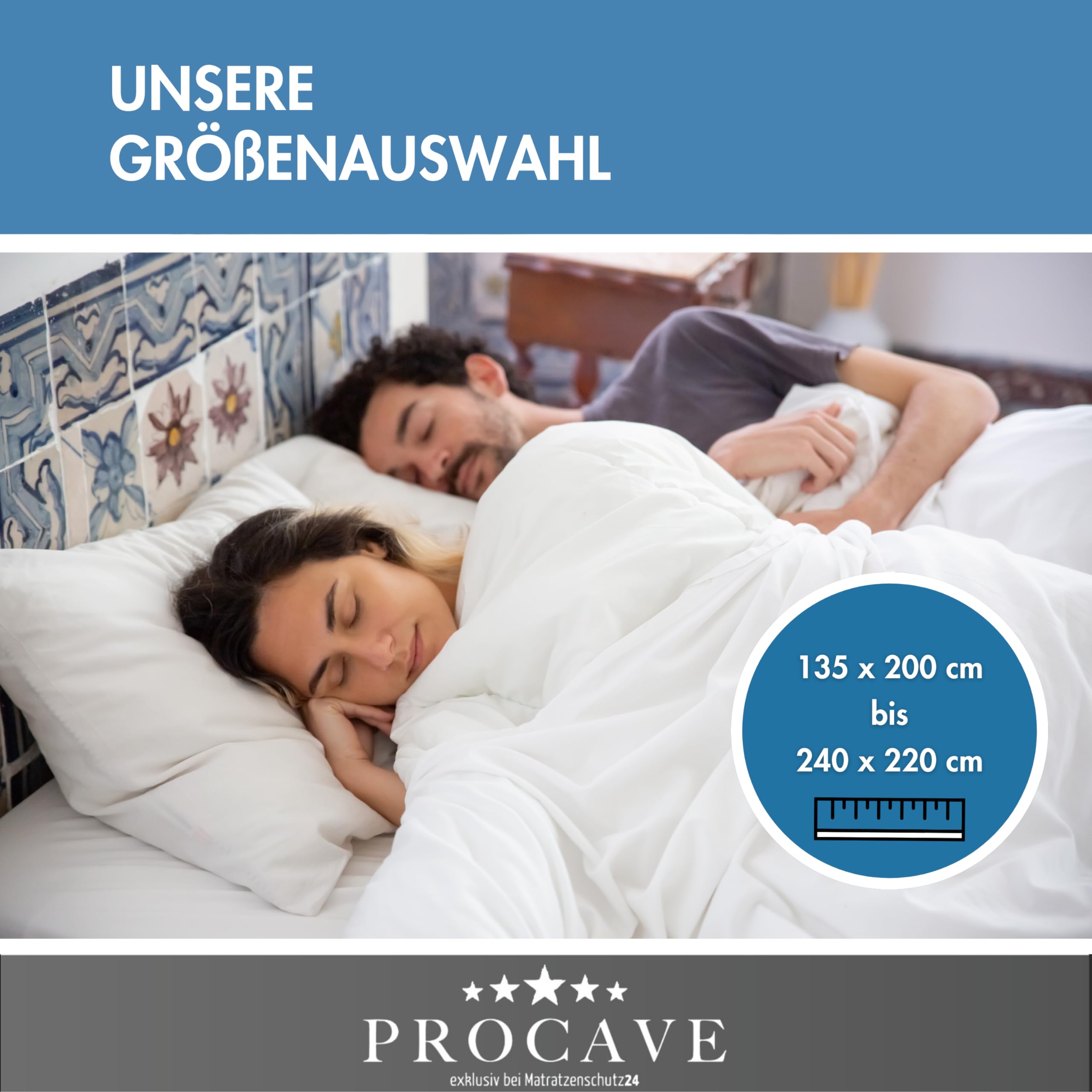 PROCAVE Micro-Comfort 4 Jahreszeiten 240x220 cm Ganzjahresdecke | Microfaser | Steppdecke | Bettdecke | Einziehdecke | Mono Decke | Steppbett | Soft Touch