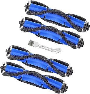 HsvrySa Replacement Parts Rolling Brush Compatible with Eufy RoboVac 11S, 15C, 30C, 12, 35C 15T, 11S MAX, 15C MAX, 30C MAX, G30 Robotic Vacuum Cleaner, 4 Pack Roller Brush with 1 Brush