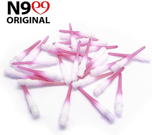 Miniatura 18 de Premium Lippoint Soft Tip Dart Points 2BA Thread 3 Lengths 30 & 60 Count Manzana 2-Tone