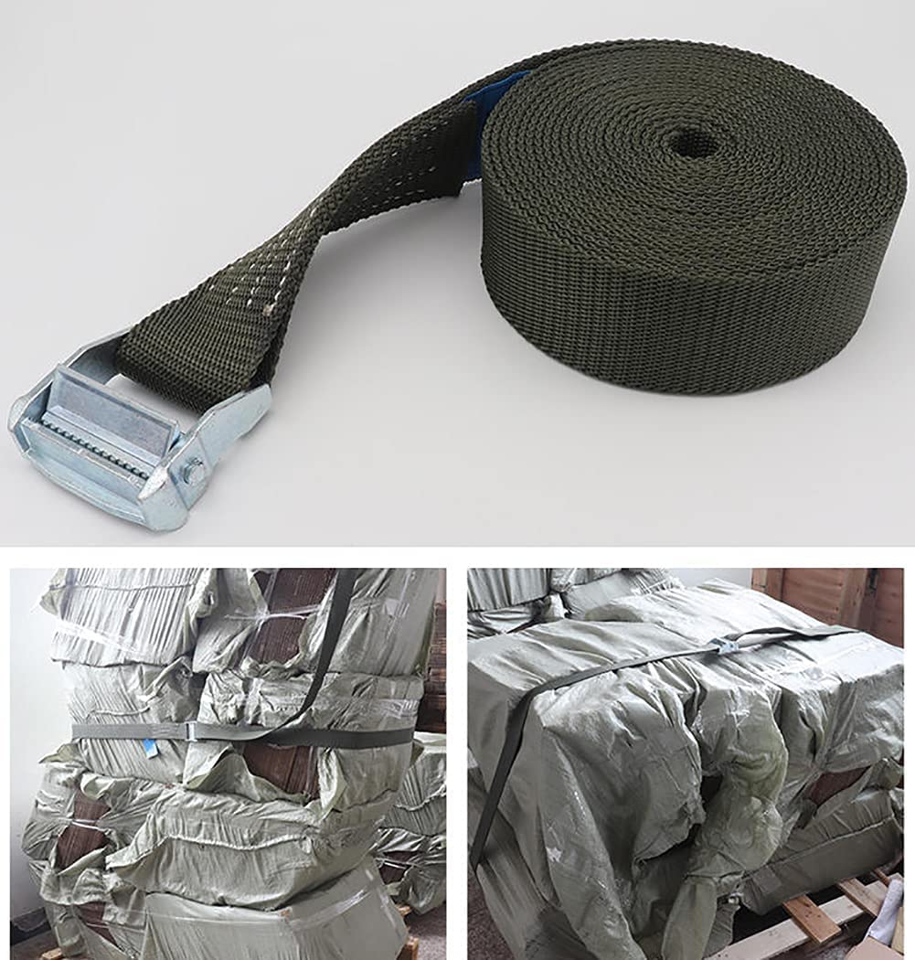 Pasy z grzechotką, Paski zapadkowe, pasek zapadkowy, paski zapadkowe, 20m x 50mm 2 szt. Ciężkie paski do mocowania, pasy napinające, pasek mocujący z klamrą Quick Release Cam