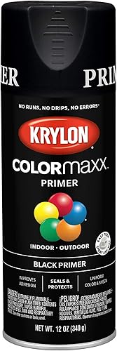 Krylon - Pintura en aerosol COLORmaxx 5581, 12 onzas, paquete de 1, negro