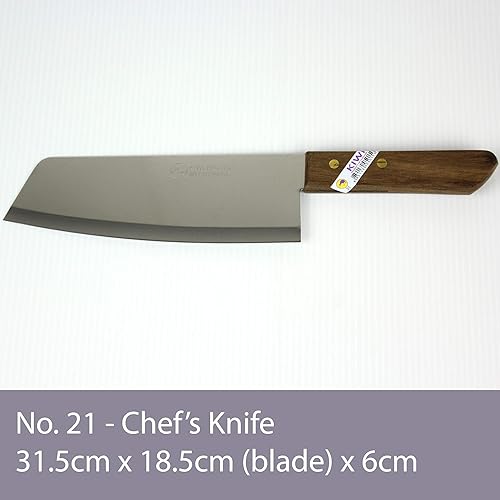 Miniatura 2 de Kiwi cuchillo de chef tailandés de 8", de acero inoxidable, n 21.