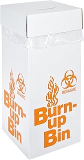 797025 Floor Model Burn-Up Bin Lab BioHazard Disposal Box (Case of 6)