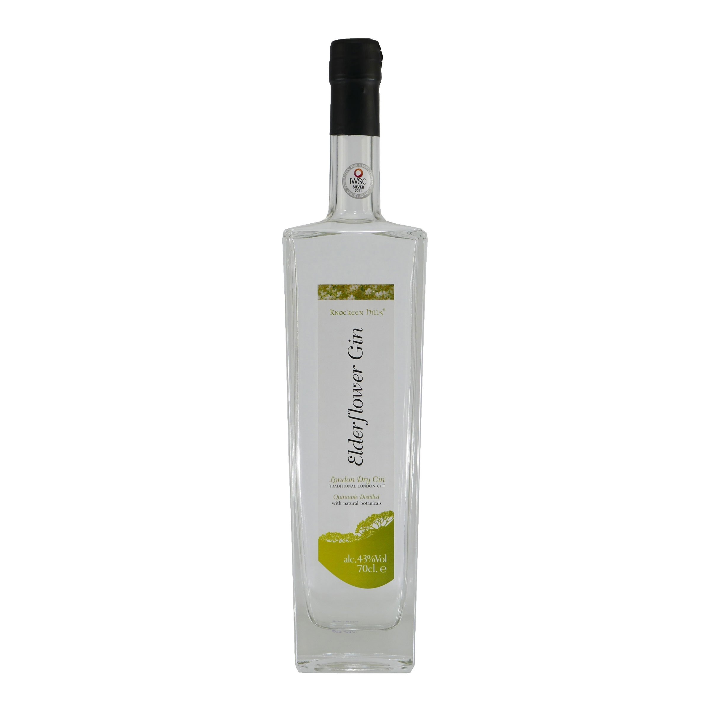 Knockeen Hills Elderflower London Cut Dry Gin, Irland 0,7 l