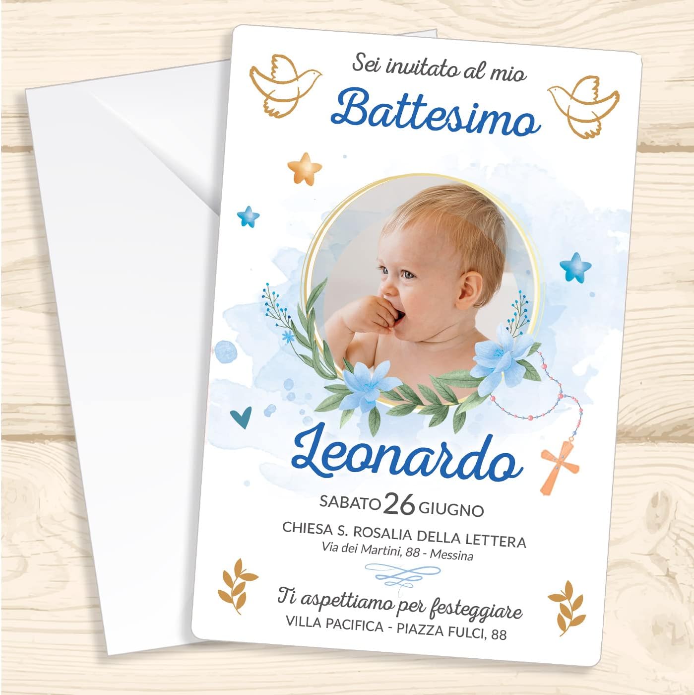 biglietti di invito per battesimo