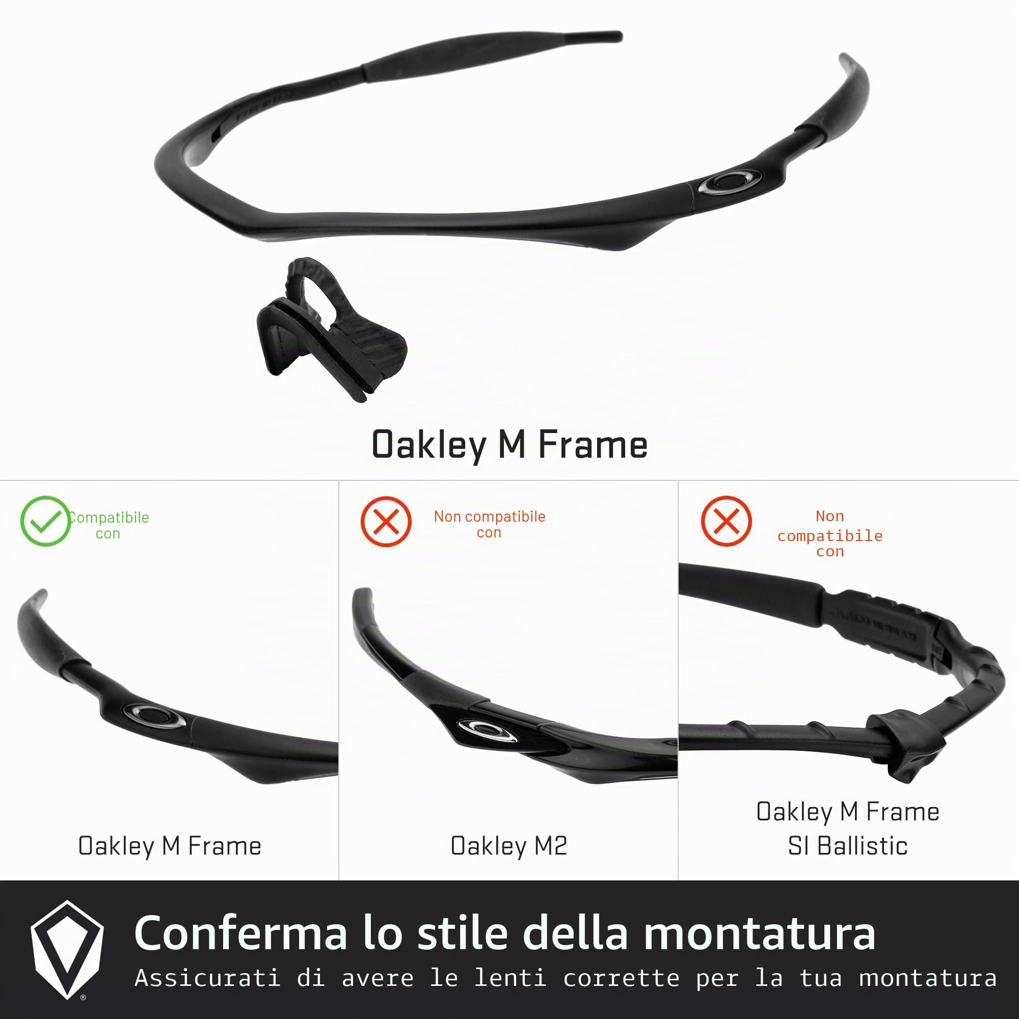 REVANT Lenti di ricambio compatibili con Oakley M Frame Sweep OO9059 | Compatibile con OO9059, Polarizzato disponibile, Protezione UV 100%, Resistente a urti e graffi, Vestibilità precisa