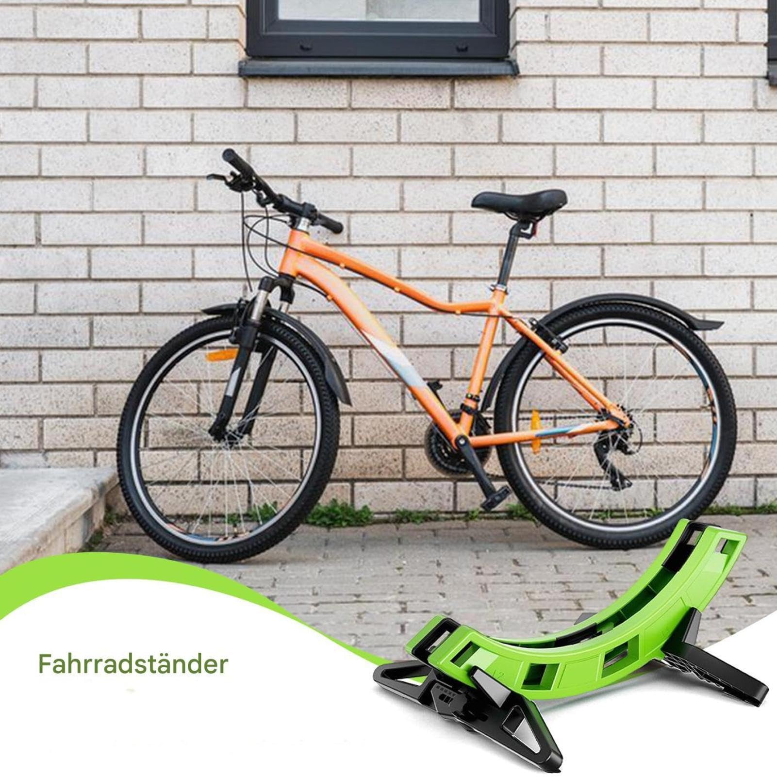 Portabiciclette da Esterno Reggibici Regolabile | Cavalletto da Terra per Bici Per Casa Ufficio Negozio Garage Biciclette