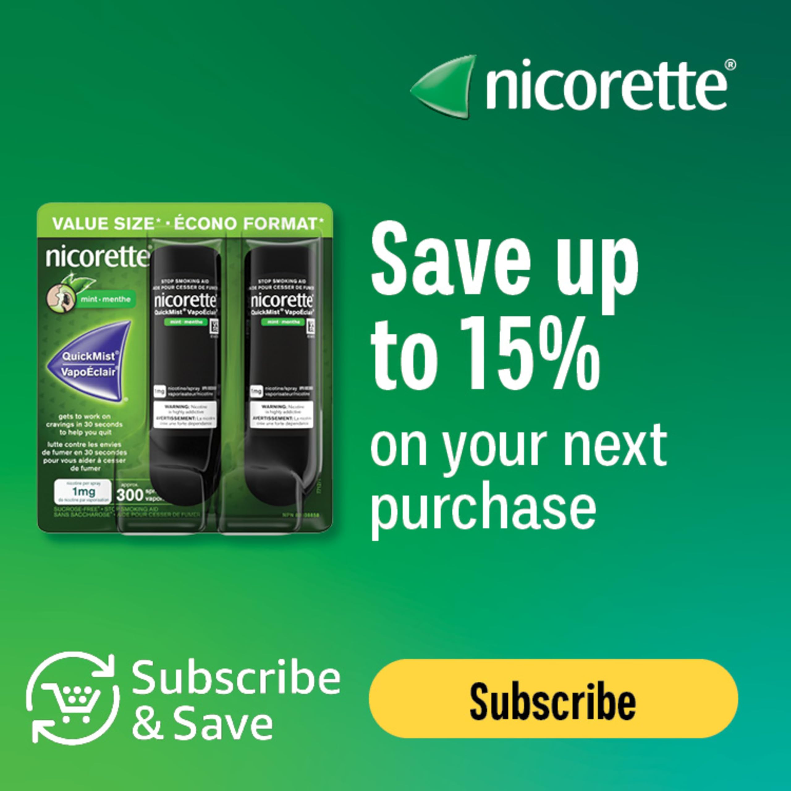 ruby disposable vape NICORETTE Quickmist Mouthspray Cool Berry 1mg/spray Duo