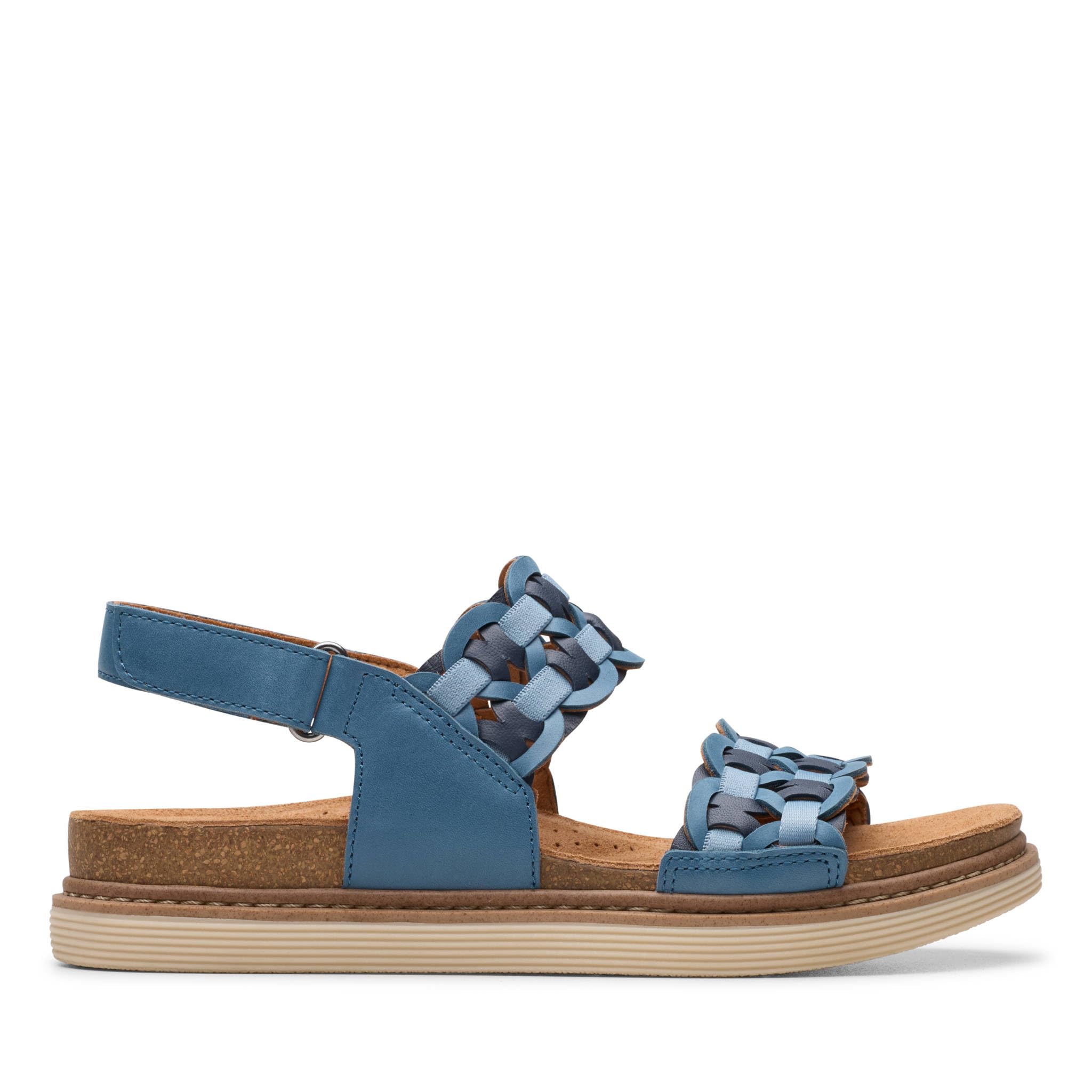 Clarks Arwell Glide Womens Blue Combi, 4.5