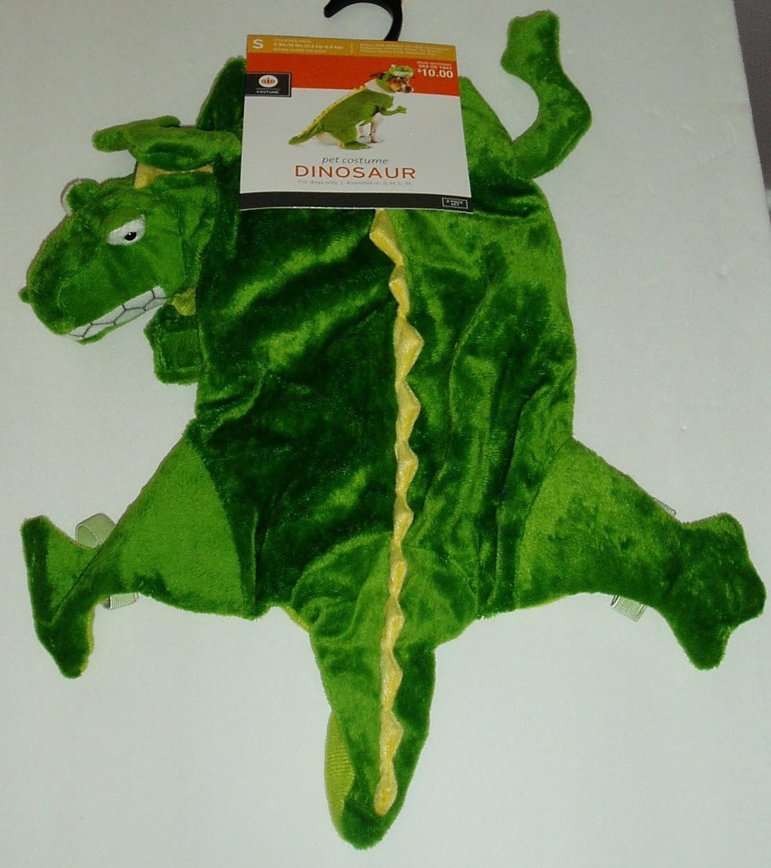 Green Dinosaur Dog Pet Costume Size Small 515 Pounds