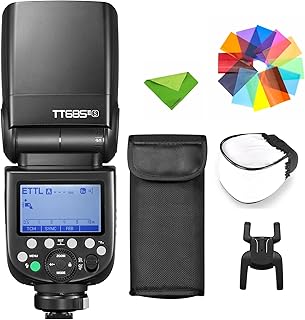 Flash Godox TT685IIS TT685II-S TTL para Sony Speedlight Speedlite Camera Flash, HSS 1/8000s GN60 2.4G Wireless Transmission Camera Flash Speedlight Compatível com câmeras Sony DSLR (atualizado TT685-S)