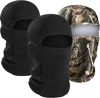 WTACTFUL 3 Pieces Balaclava Face Mask of Men - Ski Mask, Breathable Elastic Fit & Perfect for Outdoor Activities!