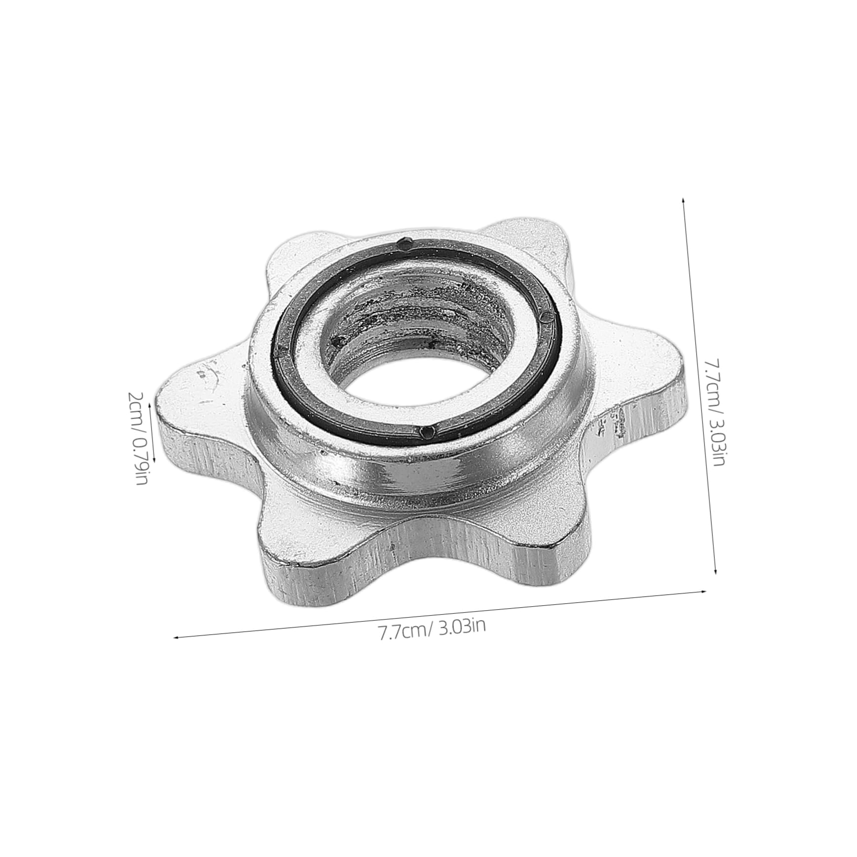 ibasenice 2pcs Dumbbell Barbell Attachments 2.8cm Spinlock Collars Weight Clips for Home Gym Enhanced Stability Versatile Use