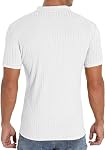 Askdeer Men's Polo Shirts Short/Long Sleeve Zip Slim Fit Polo T Shirt Classic Casual Golf Shirt