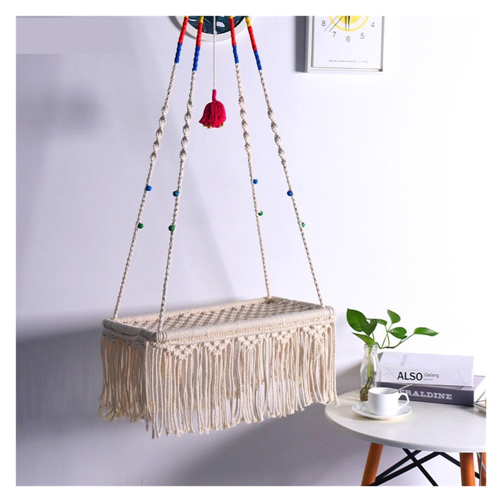 Hamak Dla Kota Bawełniana Lina Przyssawka Zwierząt Okno Siedzenie Wiszące Spanie Legowisko Zapobiegające Zadrapaniom Pościel Do Okien Artykuły Kotów Hamak Dla Kota(Hanging hammock)