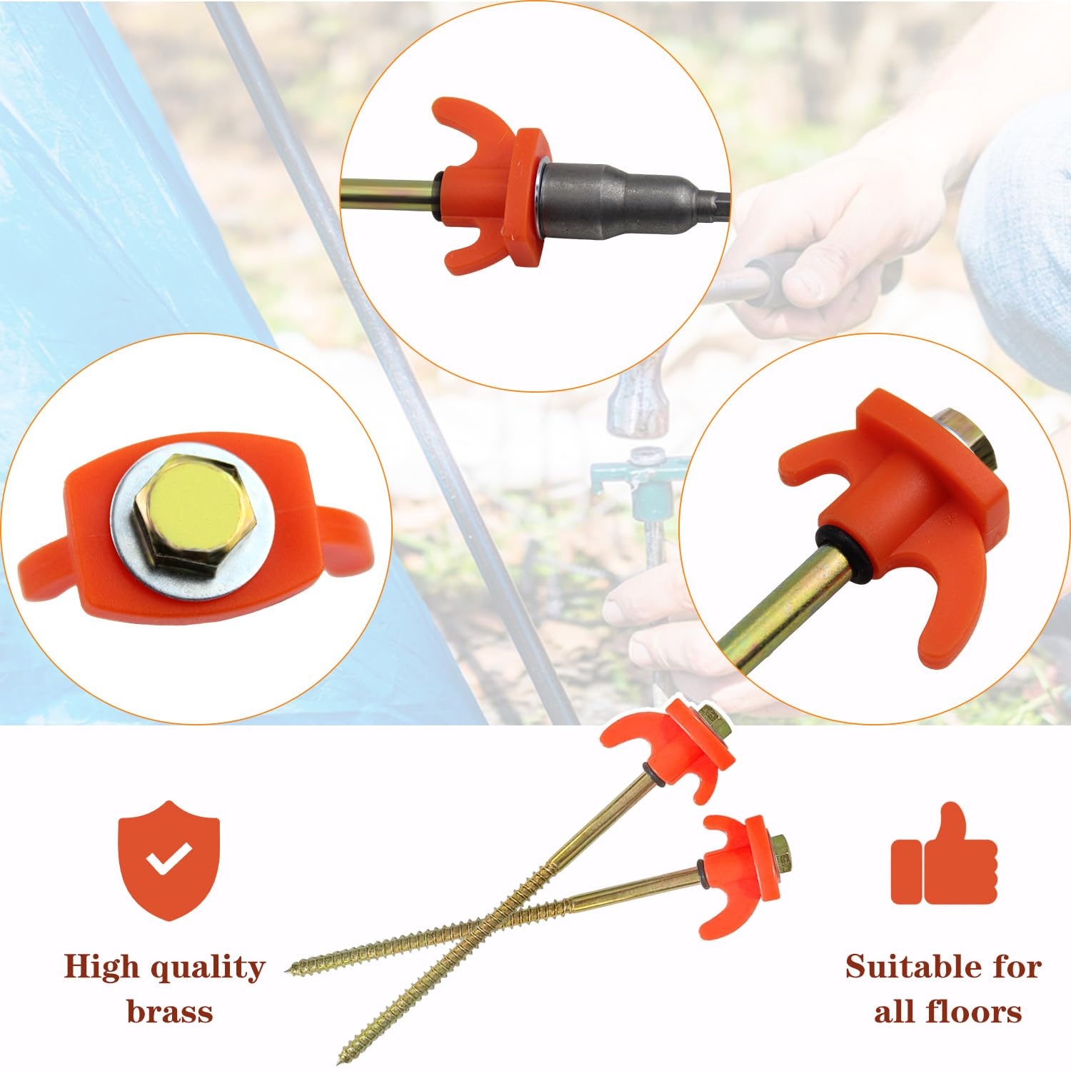 10 Pezzi Picchetti Tenda 21 cm Pioli da Tenda Campeggio Picchetti per Tenda Giardino Picchetti per Tende per Accessori Giardino, Camper, Pesca, Campeggio, Viaggio