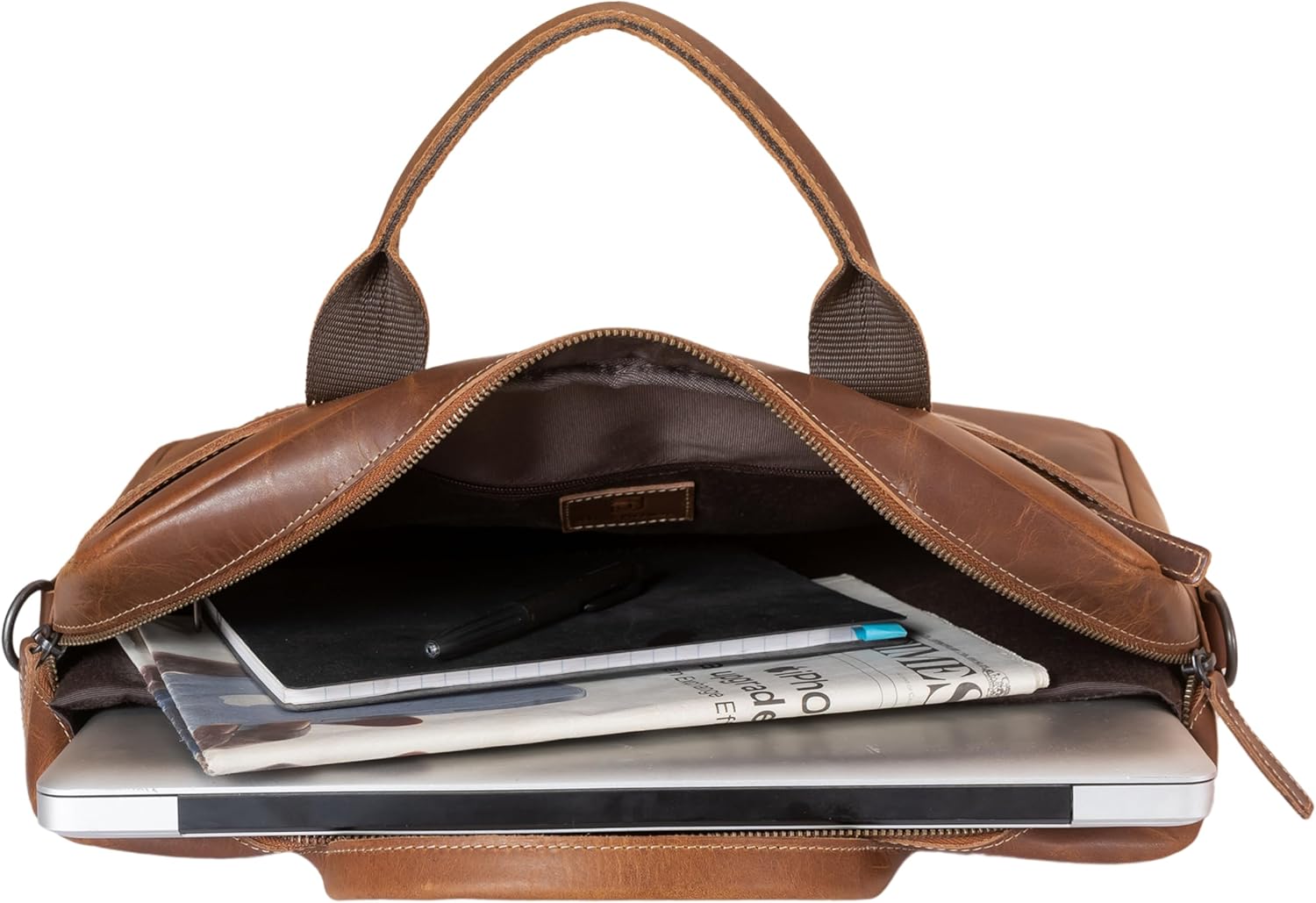 JD LEATHERS Full-Grain Buffalo Leather briefvase15.5 Inch laptop Messenger Bags Ideal Satchel Best for Men and Women - Image 6