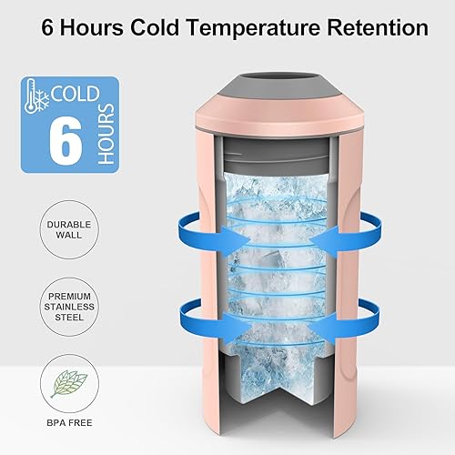 Miniatura 2 de Enfriadores de vino para botellas, regalo ideal para los amantes del vino, cubo portátil de acero inoxidable para champán, doble pared aislada al