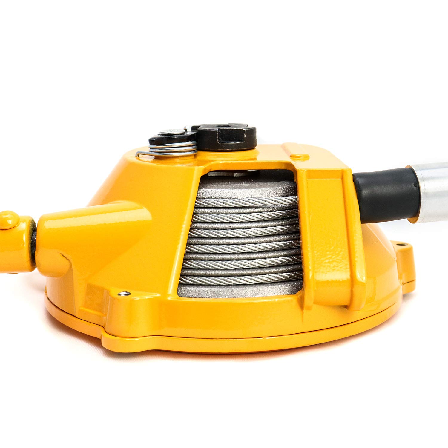 QWORK Spring Balancer, 7-11lbs(3-5kg) Retractable Balancer with 5 Ft Long Wire Rope and Hook, Retractable Spring Tool Hanging Holding Equipment