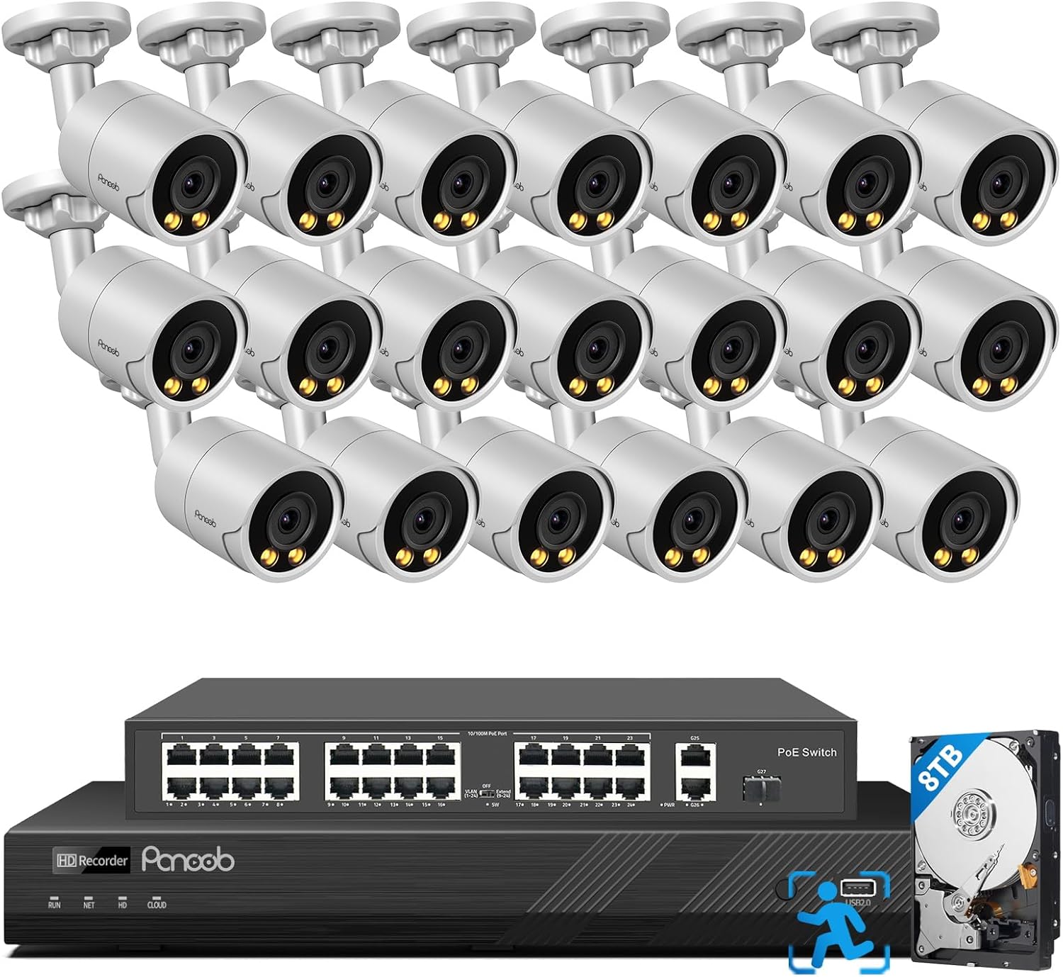 4K 32 Channel Security Camera System for Commercial, 20X 8MP – B0FC2X9NMT