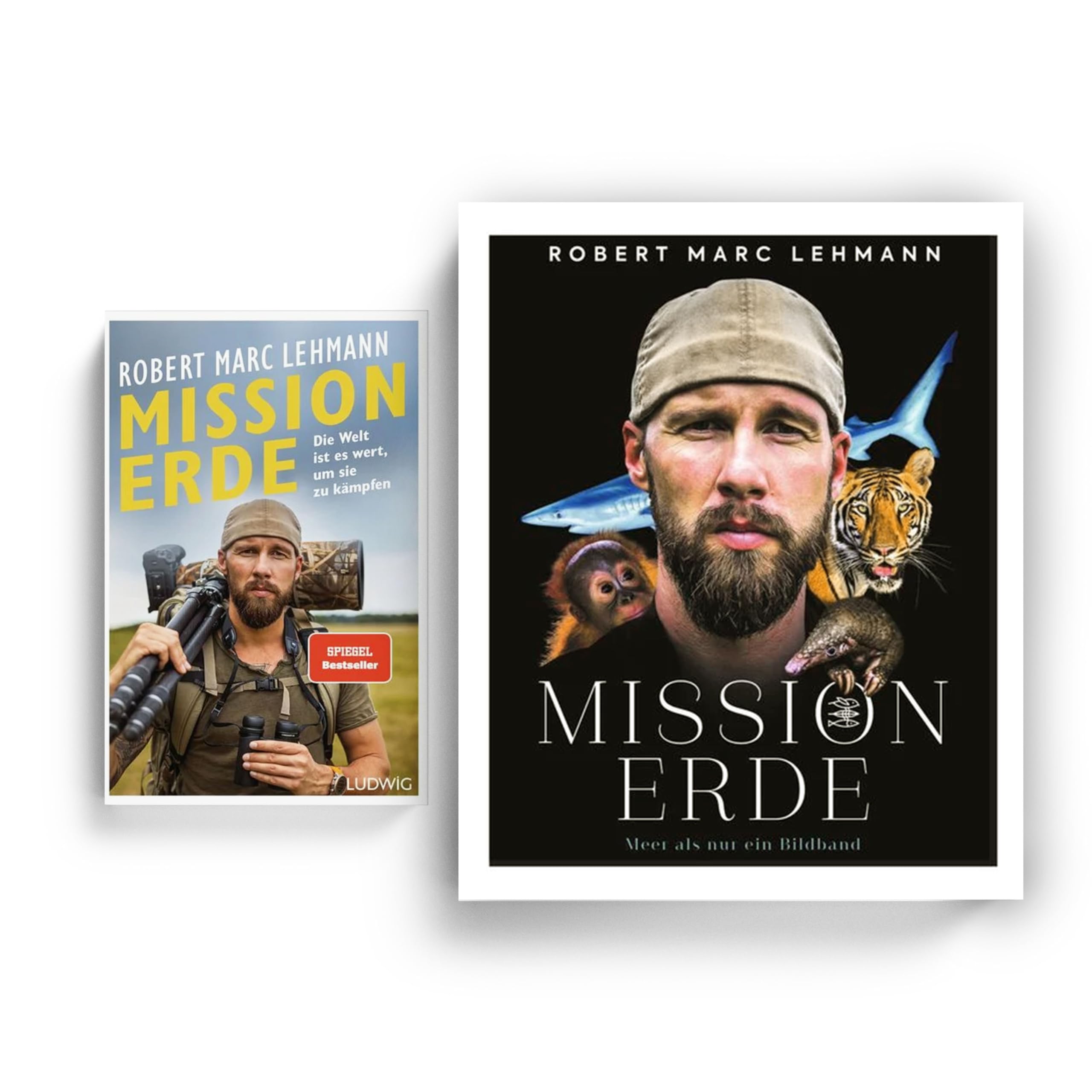 Mission Erde: Die Welt ist es wert & Meer als nur ein Bildband, SPIEGEL-Bestseller-Autor Robert Marc Lehmann Bücher-Set - Abenteuer, Expeditionen & bedrohte Tierarten