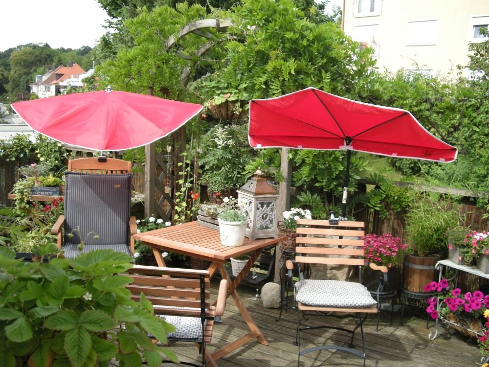 STABIELO - Campingtisch - Klapptisch - wasserbeständige SEVELITE Platte - 80 x 60 cm - in der Höhe 57-74 cm stufenlos verstellbar -