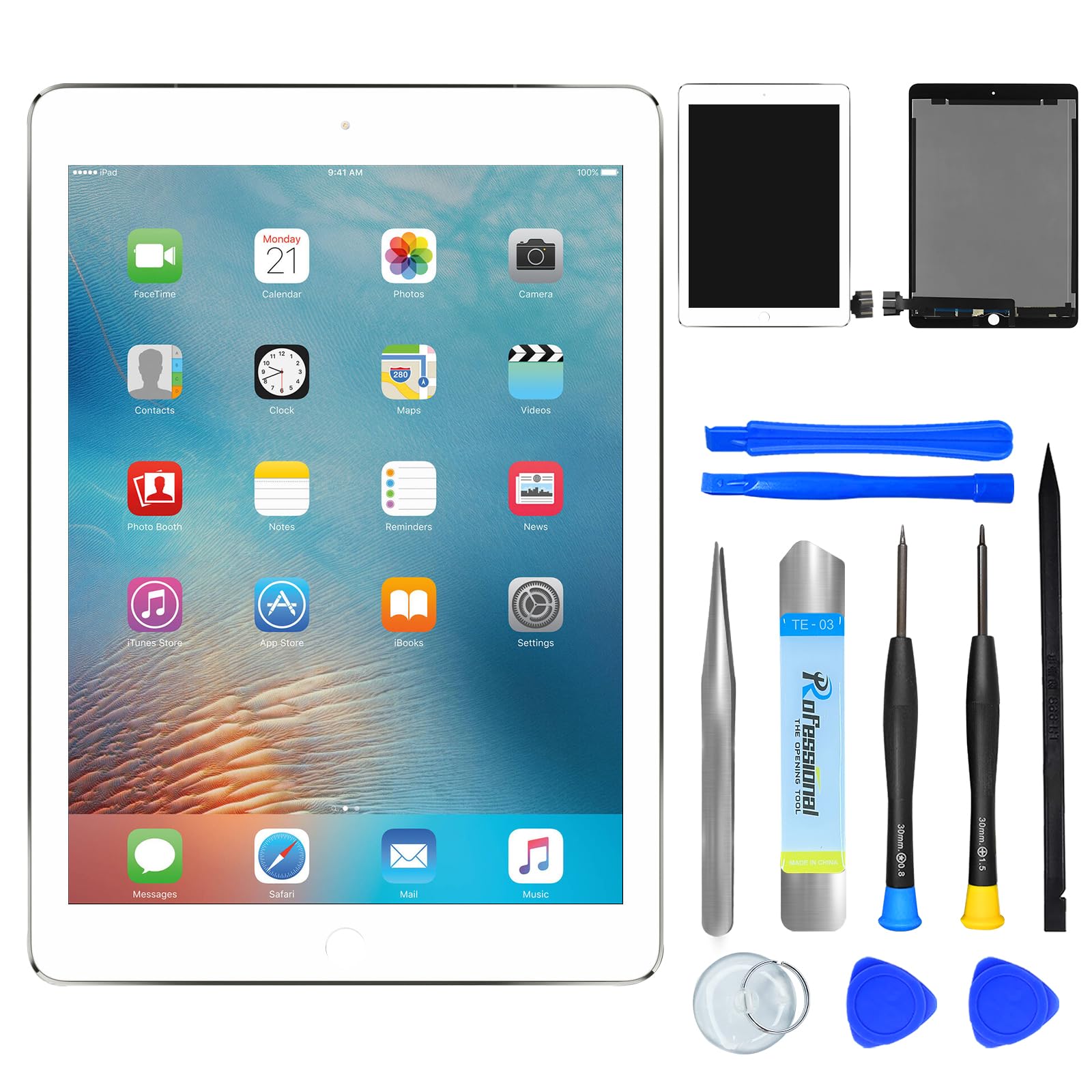 NB+ Screen Replacement For iPad 9th 10.2" (A2602 A2603 A2604 A2605) Generation Touch Screen Digitizer 2021 Pre-Installed Adhesive (Not LCD display) — view 39