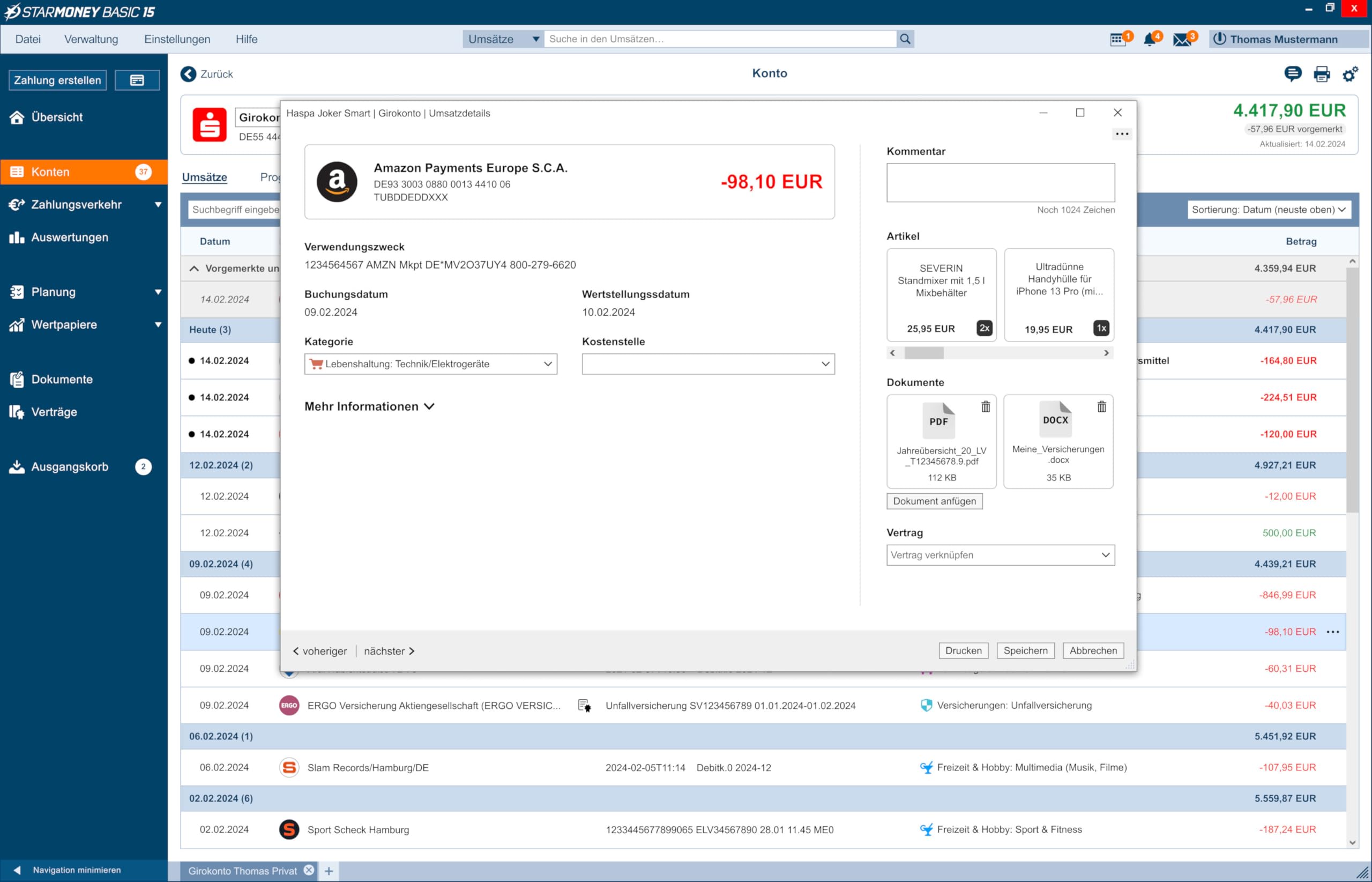 StarMoney 15 Basis Jahreslizenz für 1 PC inkl. Premiumsupport