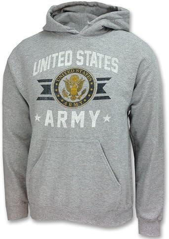 Armed Forces Gear Mens Army Vintage Basic Hooded Sweatshirt