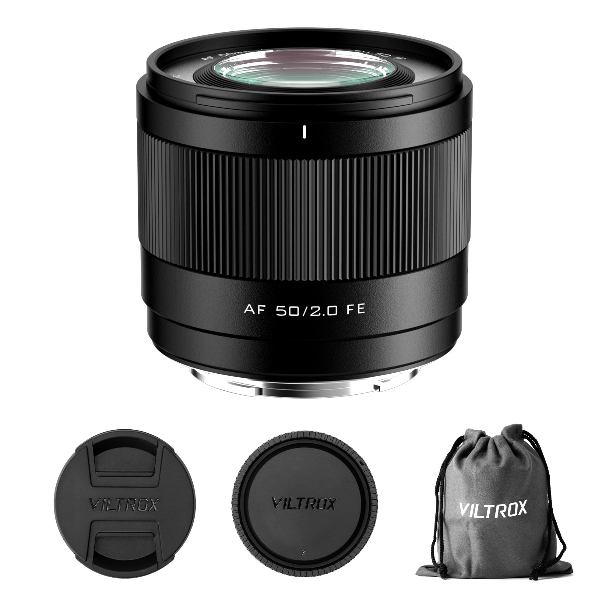 VILTROX 50mm f/2.0 F2.0 E Mount Auto Focus Full Frame Microsingle Camera Lens Compatible with Sony E-Mount Cameras Sony a7 a7R/S/C a7III a7RII/SII a7II a7RII/SII a7IV a7RIV a9 a9II A1
