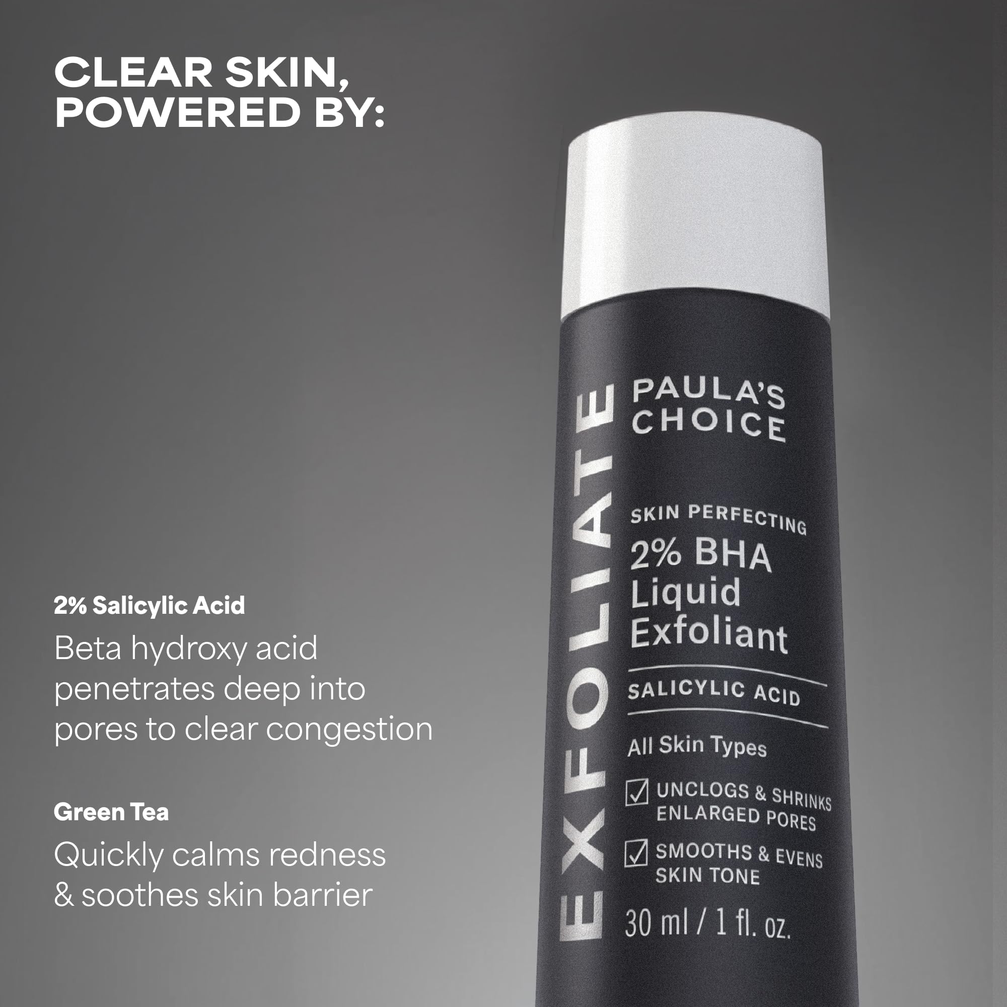 Paula's Choice Kit D'Exfoliants - AHA & BHA Exfoliant Liquide pour une Peau Plus Éclatante - Aide à Réduire les Points Noirs & les Imperfections - avec Acide Salicylique - Tous Types de Peaux