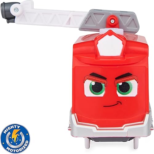 Miniatura 3 de Mighty Express Tren motorizado con vagón de carga, locomotora a pilas con vagón en varios diseños, no es posible preselección, 1 tren incluido, a