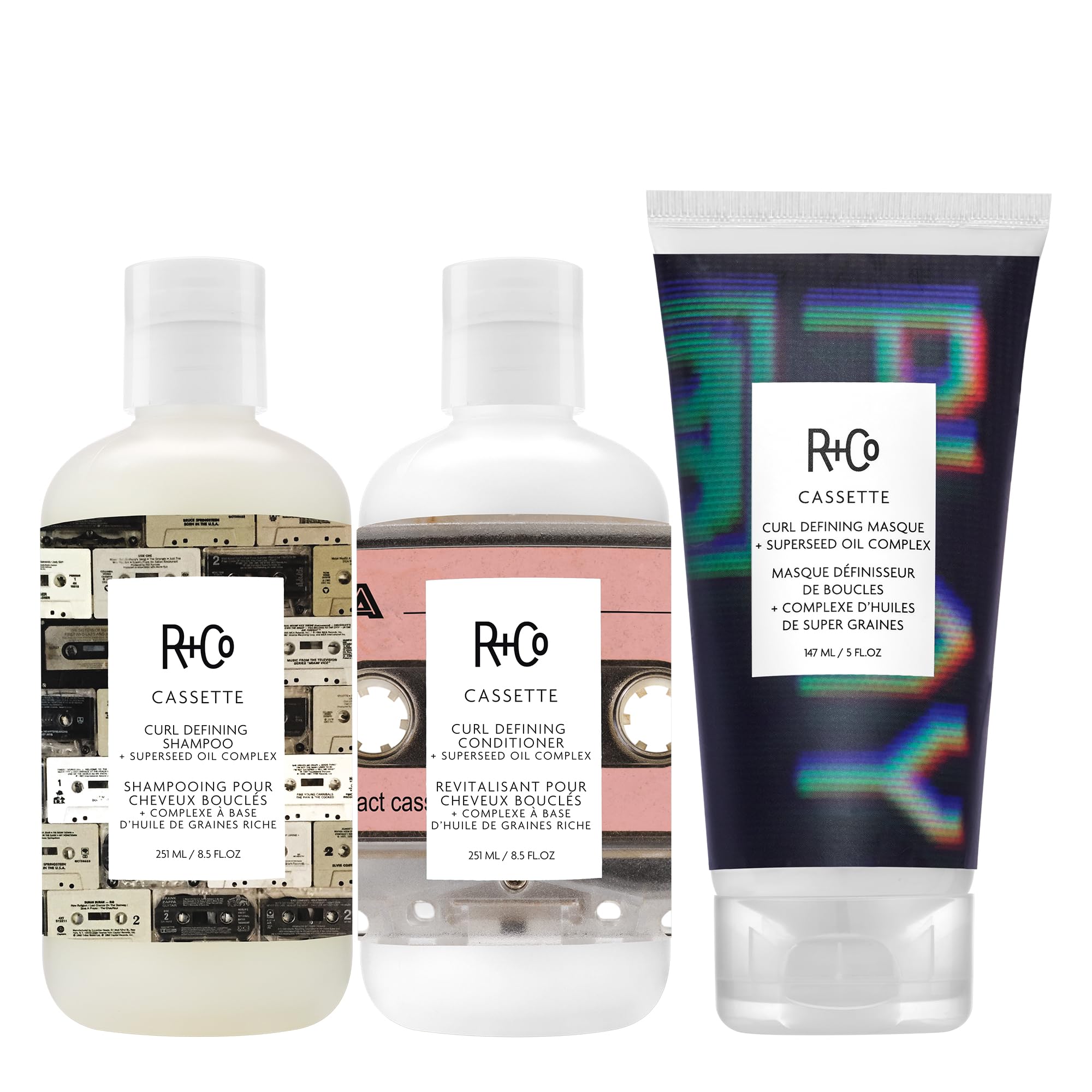 R+Co Cassette Curl Defining Masque | Defined Curls + Deep Hydration + Nourishing | Vegan + Cruelty-Free | 5 Oz