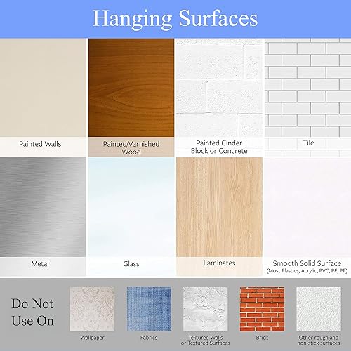 Miniatura 7 de Ganchos adhesivos para techo de pared ganchos adhesivos para ducha sin agujeros sin taladrar colgar 2 en 1 para ganchos giratorios de utilidad