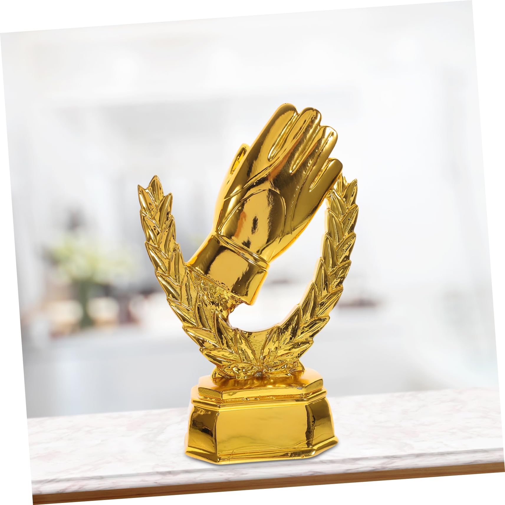 Toddmomy Coppa di Calcio Squisita Coppa per Portiere di Calcio in Decorazione Guanto da Scrivania