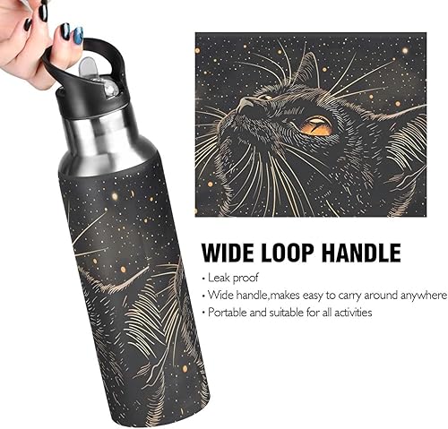 Vista 138 de París - Botella de agua para niños con tapa con pajilla, diseño de la Torre Eiffel París, botella de agua aislada de acero inoxidable a prueba