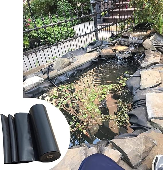 Image WHFTD Heavy Duty Pond Liner HDPE Weather Resistant Black Large Pond Liner, Swimming Pool Garden Pond (Color : Black, Size : 1X2m),3 * 3m Image WHFTD Heavy Duty Pond Liner HDPE Weather Resistant Black Large Pond Liner, Swimming Pool Garden Pond (Color : Black, Size : 1X2m),3 * 3m