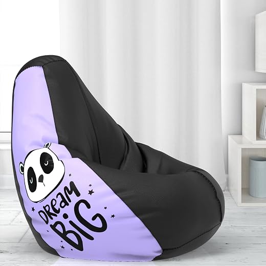 Pi Bean Bags-Bean Bag with Beans Filled XXXXL-for Adults-Printed- Max User Height : 5.5 Ft.-Weight : 80 Kgs-Filled Bean Ba...