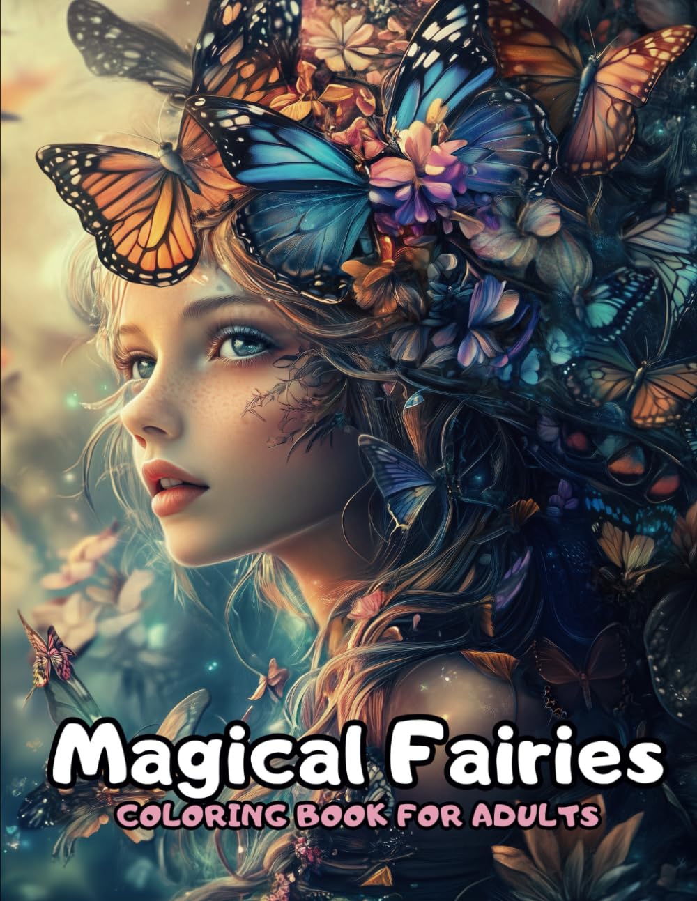 Amazon.com: Fairy Coloring Book for Adults – 50 Beautiful Fairy Designs ...