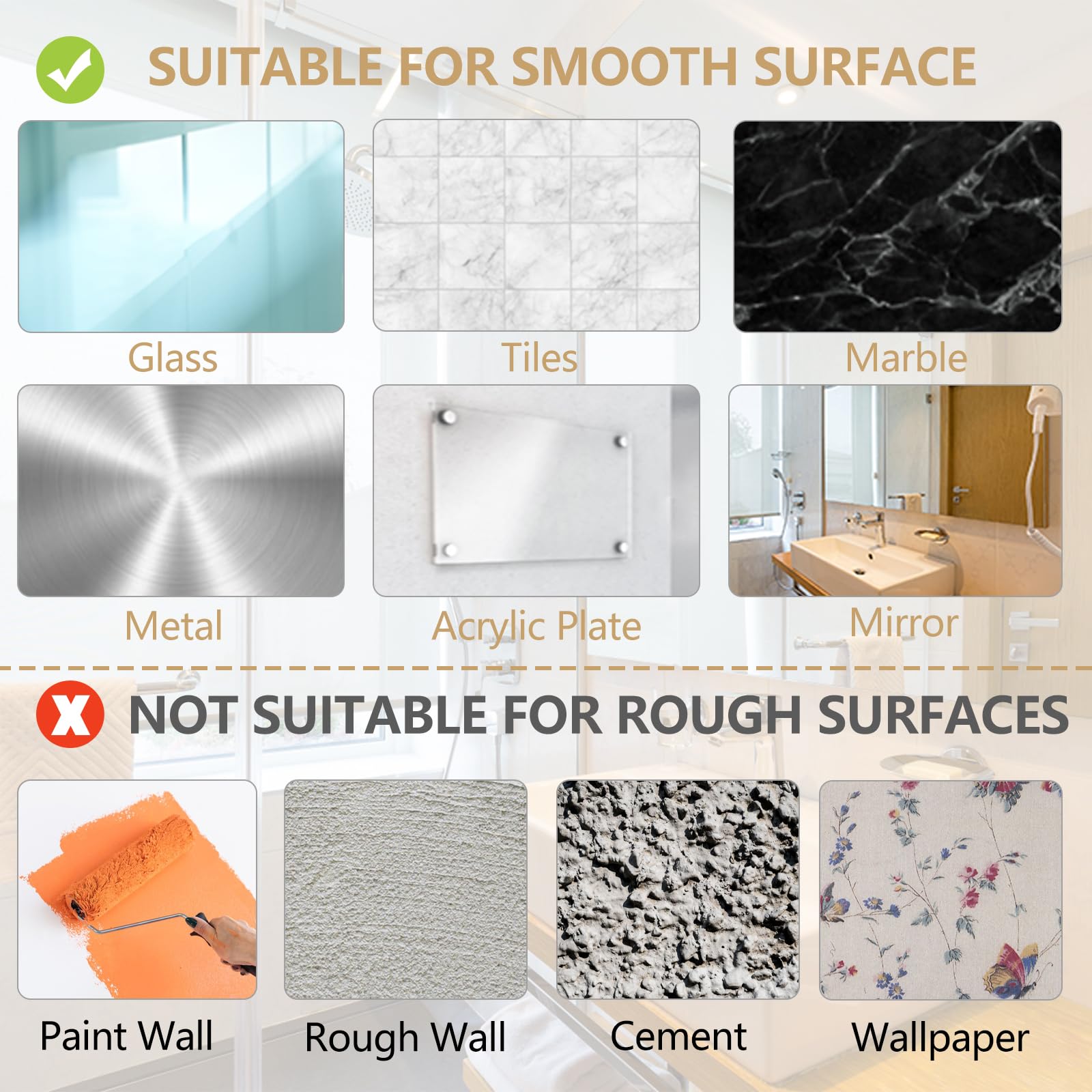 Gancho de toalla negro con ventosa para baño, gancho de pared extraíble para baño, dormitorio, cocina, hotel, piscina, negro mate (paquete de 4)