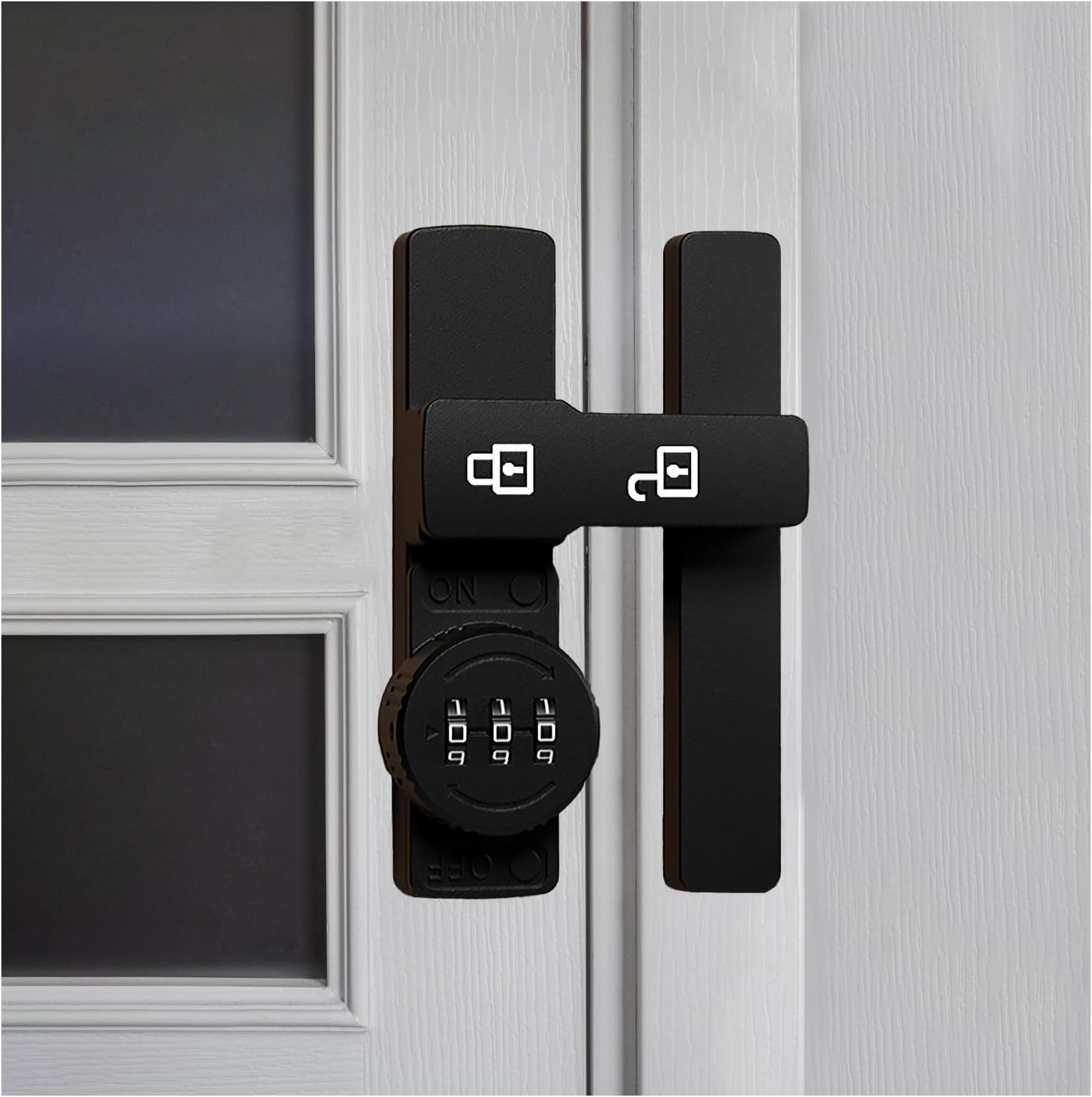 Combination Cabinet Door Lock with Password keyless Lock for Door Cabinet Bathroom Outdoor Garage Fence(Black)