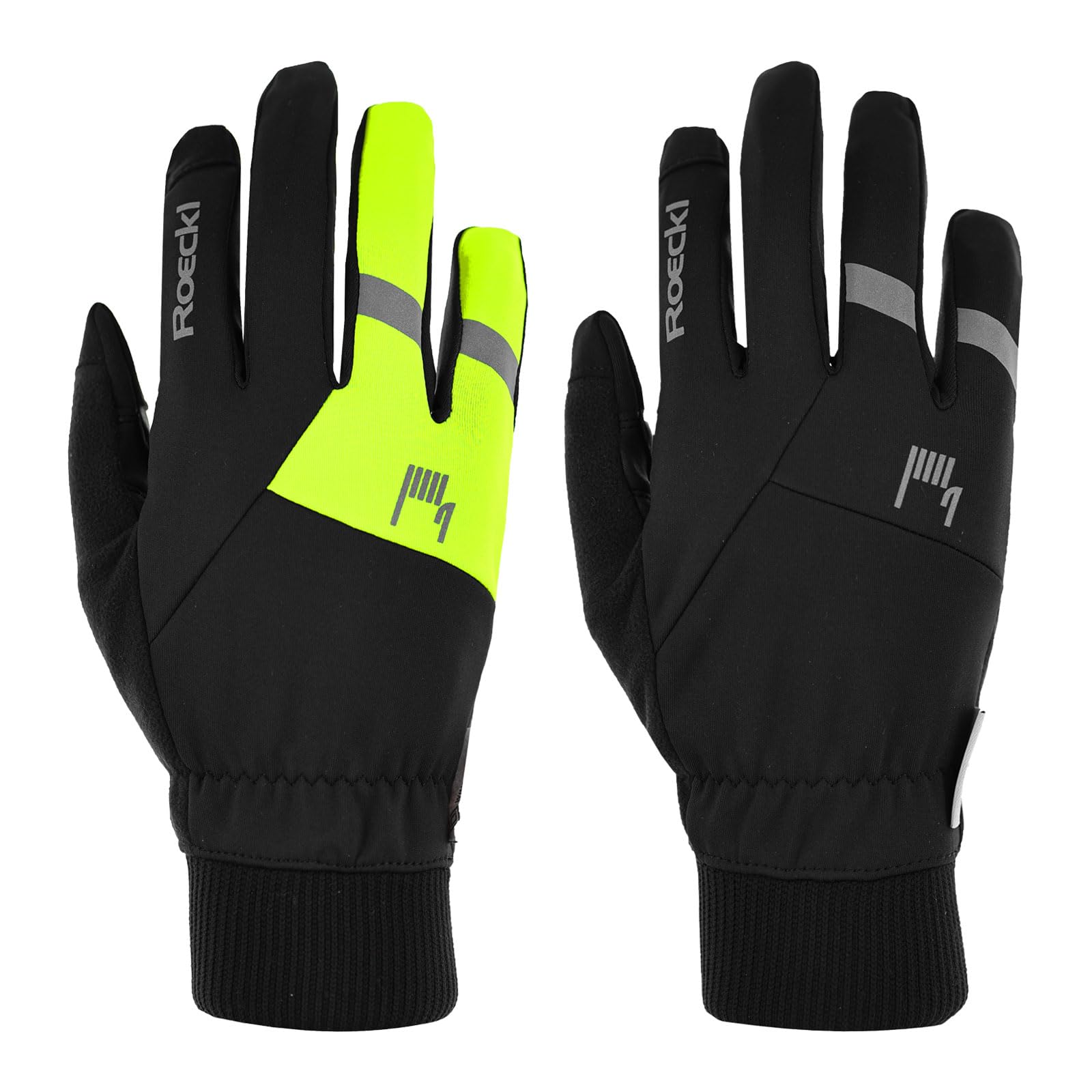 Roeckl Rofan 2 Winter Fahrrad Handschuhe lang schwarz/gelb 2024: Größe: 9